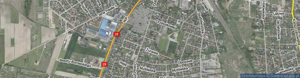 Zdjęcie satelitarne Niecała ul.